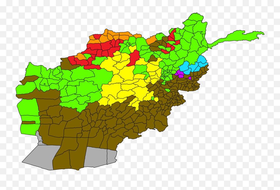 Ethnic Groups In Afghanistan Clipart - Demographic Map Of Afghanistan Emoji,Afghanistan Emoji