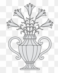 Lilies - Line Art Emoji