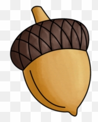 Cartoon Acorn Cartoon Acorn Brown Acorn - Transparent Background Acorn Clipart Emoji,Acorn Emoji