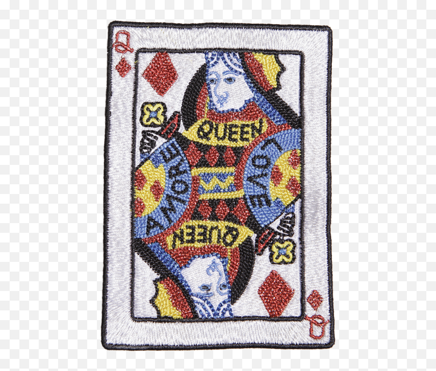 Playing Card Queen Fancy Applique - Cstown Stitch Emoji,Fancy Emoji