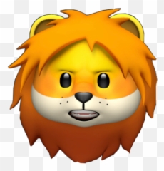 Animojiemojilion Freetoedit - Lion Emoji Iphone,Mega Emoji