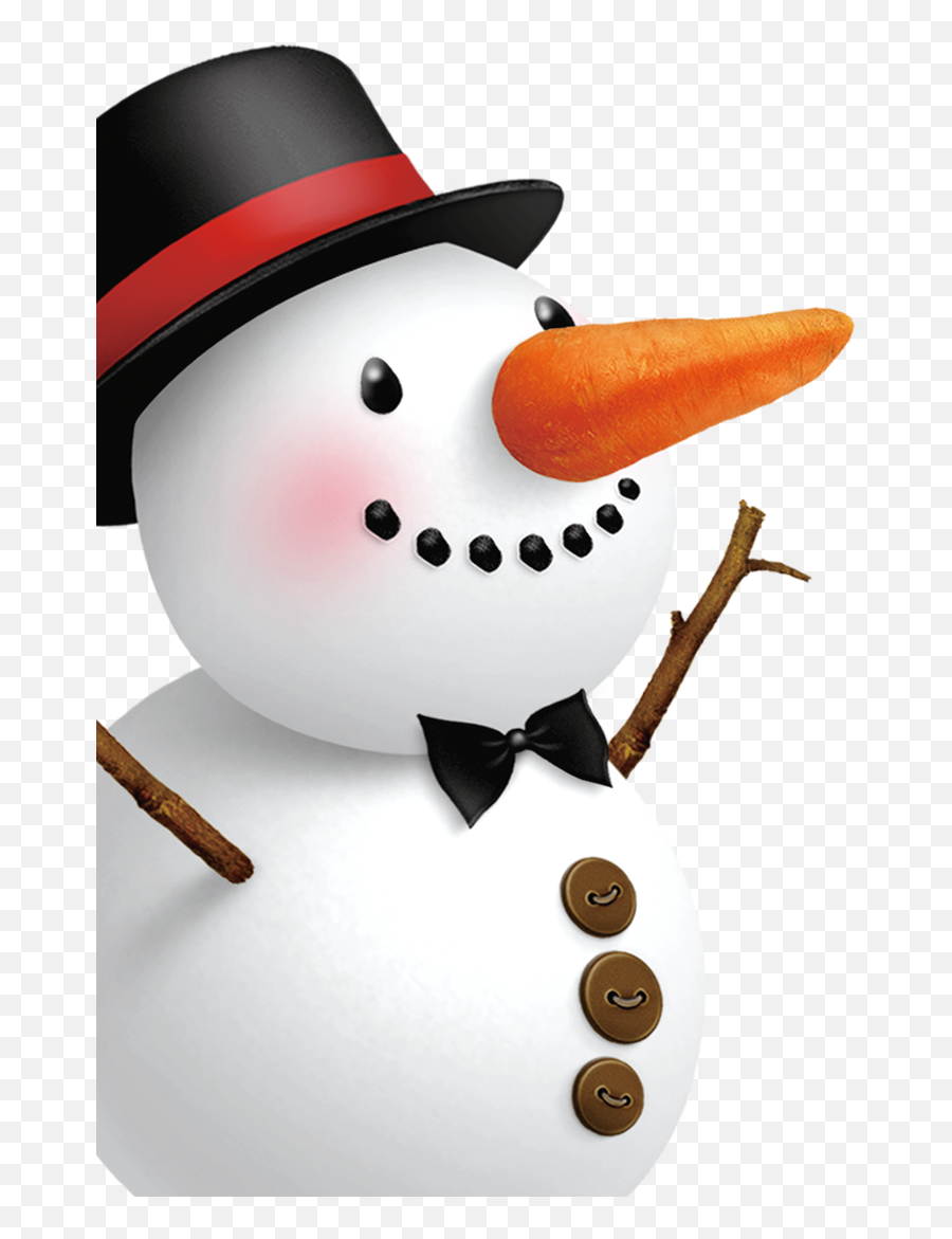 Clipart Snowman Nose Clipart Snowman - Snowman With A Carrot Nose Emoji,Hat Tip Emoji