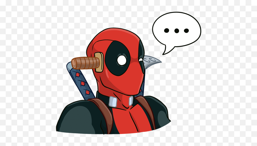 Vk Sticker 30 From Collection Deadpool Download For Free Emoji,Deadpool Emoji Download