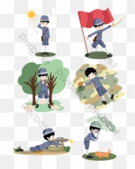 Revolutionary Soldiers Templates - Cartoon Emoji,Army Salute Emoji