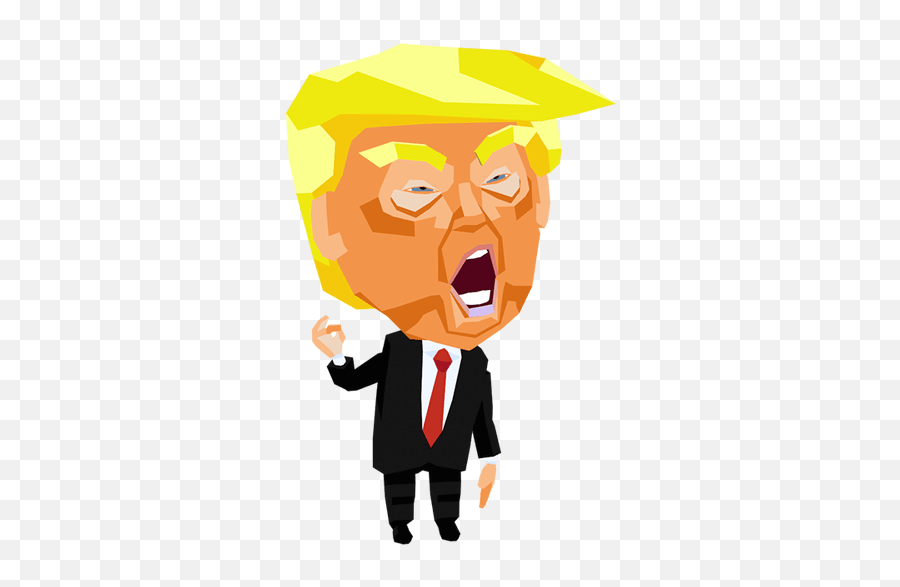 Pin - Cartoon Donald Trump Caricature Emoji,Court Jester Emoji