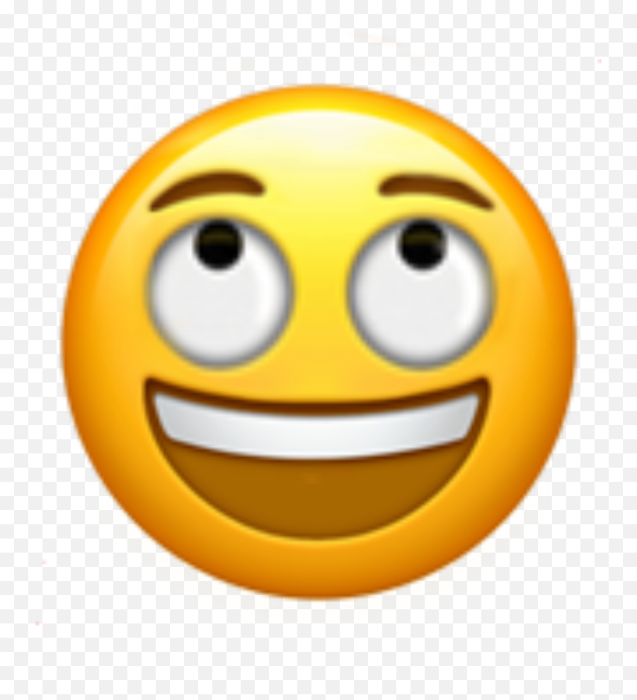 Laugh Eye Roll Sticker - Smiling Emoji With Tiny Eyes,Eye Roll Emoji