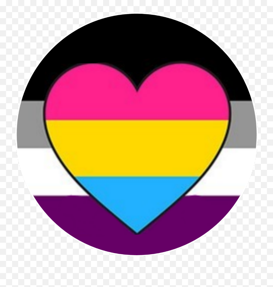 Circle Pansexual Panromantic Asexual Ace Pan - Panromantic Flag Emoji,Bisexual Flag Emoji