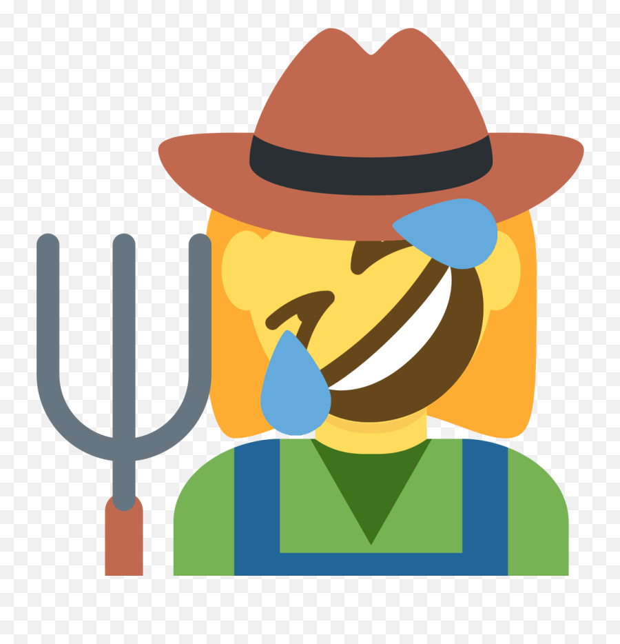 Emoji Face Mashup Bot On Twitter U200d Woman Farmer - Rural Emoji,Rifle Emoji