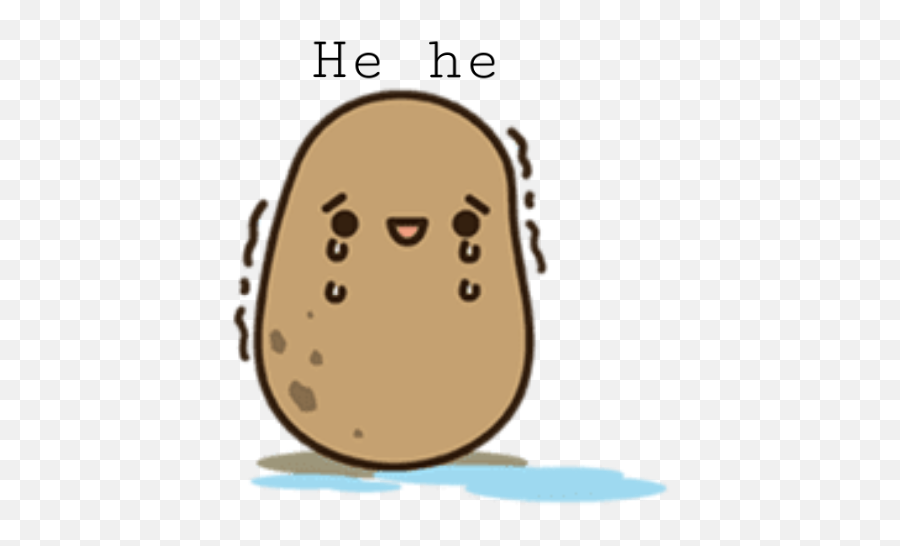 Kawaii Kawaiipotato Potato Sticker - Potato Emoji,Sweet Potato Emoji