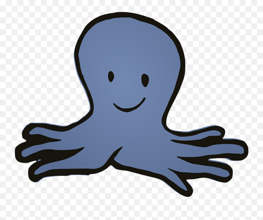 Kostnadsfria Bilder Med Bläckfisk Och Havet - Octopus Cartoon Emoji,Squid Emoticon