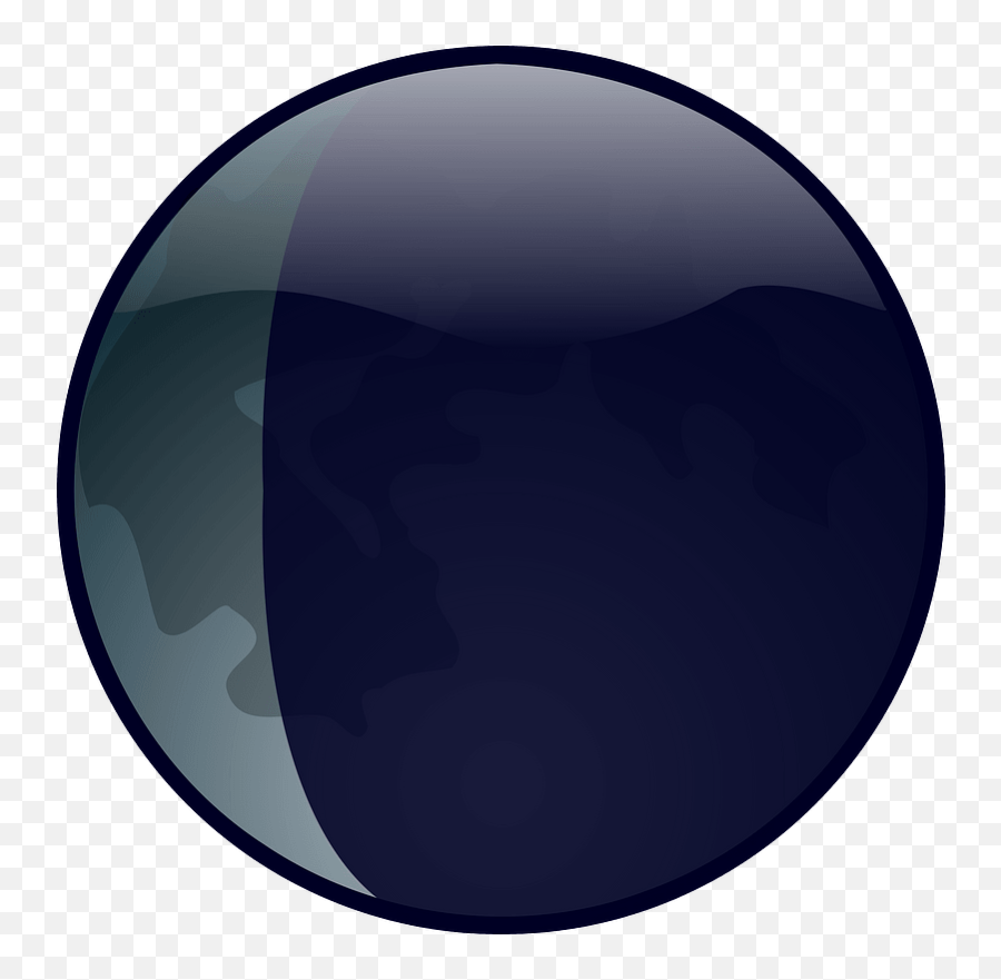 Waning Crescent Moon Clipart - Clip Art Emoji,Half Moon Emoji