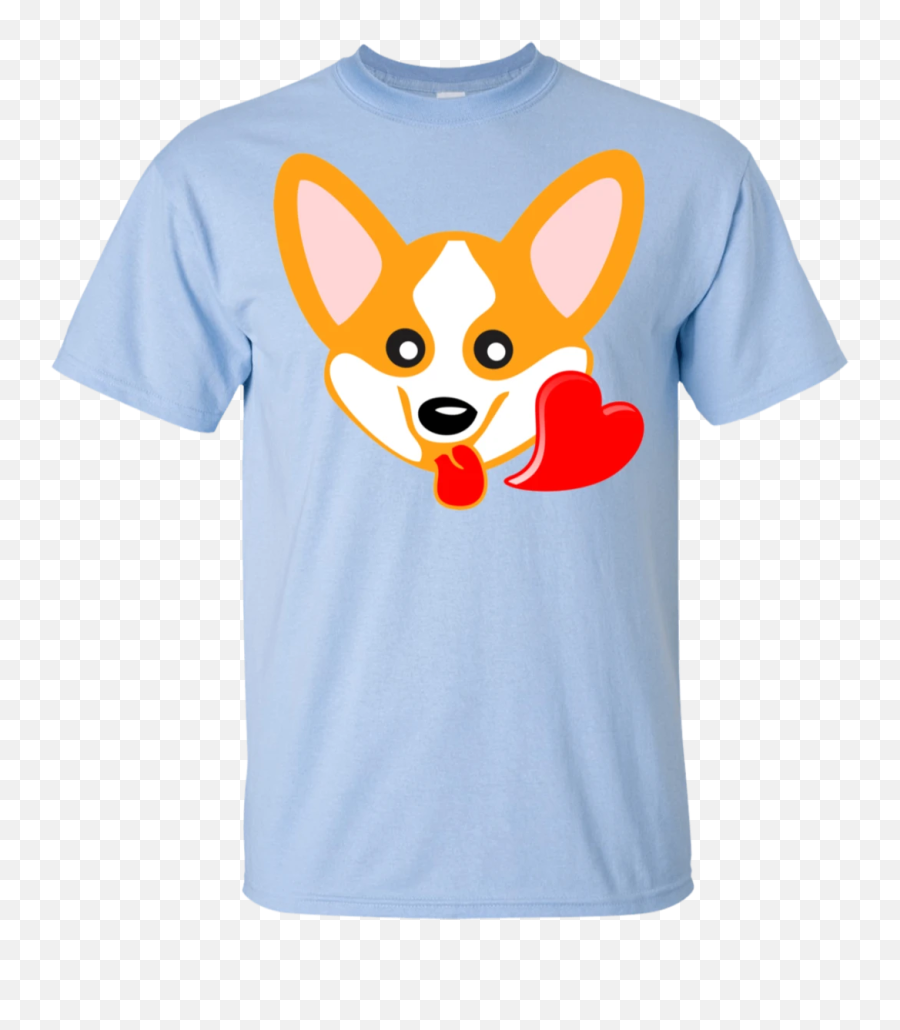 Corgi Emoji T - Shirt Funny Heart Eyes Emoji Youth Cotton T Mclaren We Race As One Shirt,100 Emoji Clothing