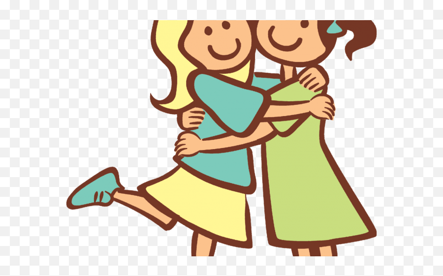 Hug Clipart Two Friend - Chemical Bonds Png Download Hugging Clipart For Kids Emoji,Chemical Emoji