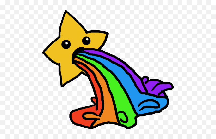 Download Vom - Vomit Star Emoji,Rainbow Emoji