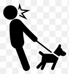 Animals Walking Directions Belt - Dog Stick Figures Emoji