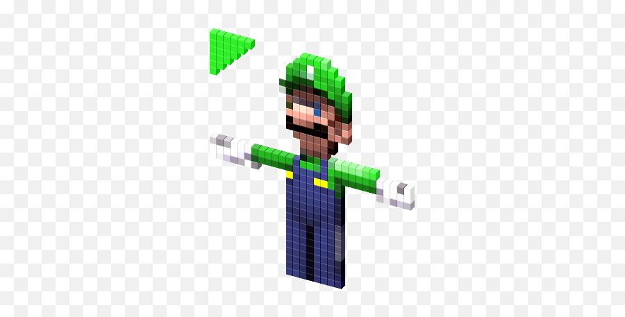 Luigi T - Cartoon Emoji,T Pose Emoji