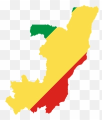 Congo Flag Map Geography Outline - Free Of Emoji