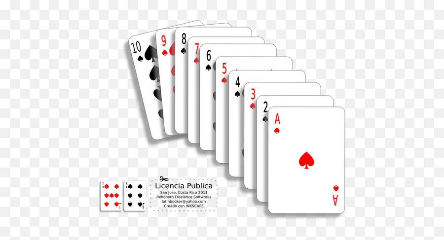 Vector Illustration Of Poker Cards In A - Math Games Using A Deck Of Cards Emoji,Twin Towers Emoji