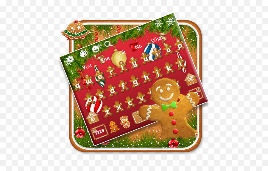 Gingerbread Man Keyboard - Cartoon Emoji,Gingerbread Man Emoji