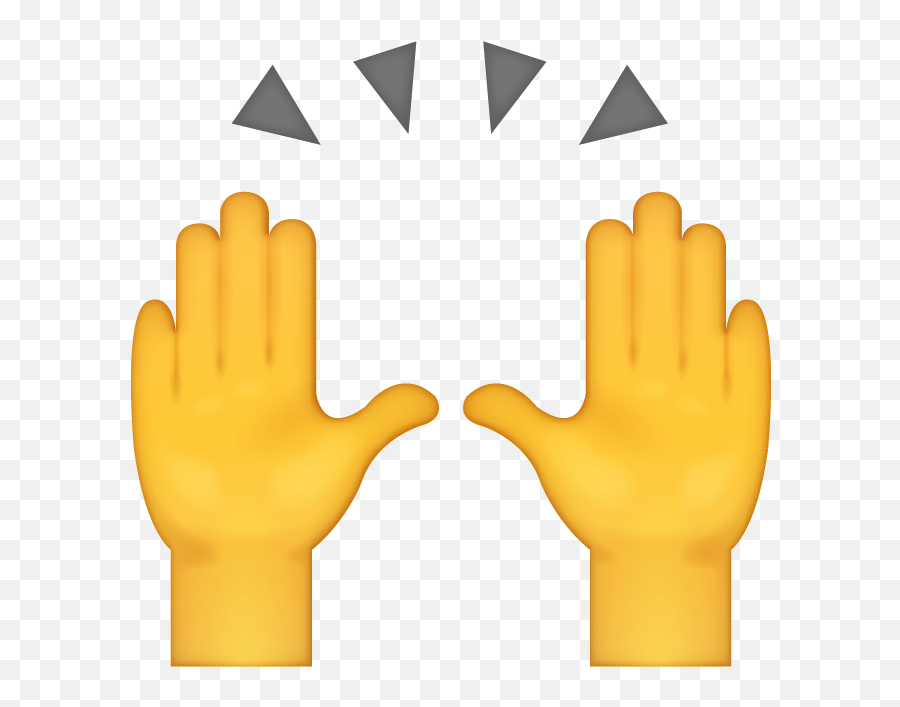 Emoji Emojis Handsup Up Clap Claps Freetoedit - Yellow High Five Emoji,Clap Emoji Meme