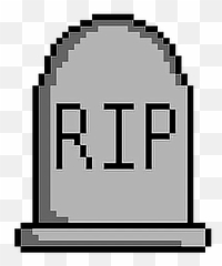 Rip Grave Gravestone Graveyard Dead Deadpeople Restinpe - Shirt Pixel Art Emoji,Gravestone Emoji