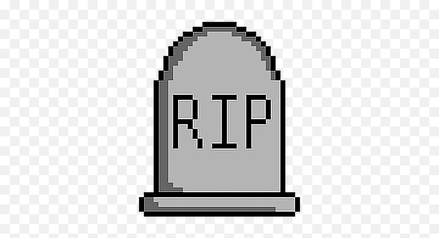 Rip Grave Gravestone Graveyard Dead Deadpeople Restinpe - Shirt Pixel Art Emoji,Gravestone Emoji