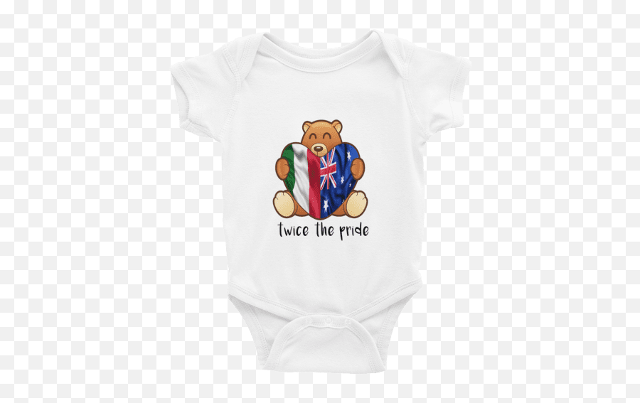 Italian Australian Baby Romper - All The Babies In The Place Emoji,Italian Emoji