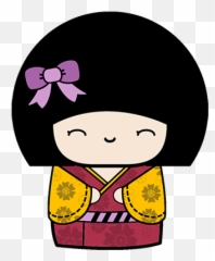Kokeshi Animated Japanese Dolls - Cartoon Emoji