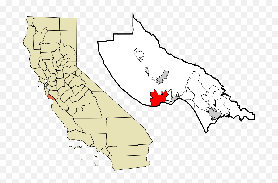 Santa Cruz County California - Location Of Santa Cruz Mission California Emoji,California State Emoji