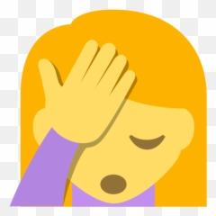Emojione 1f926 - Can T Believe It Emoji,Palm Tree Emoji