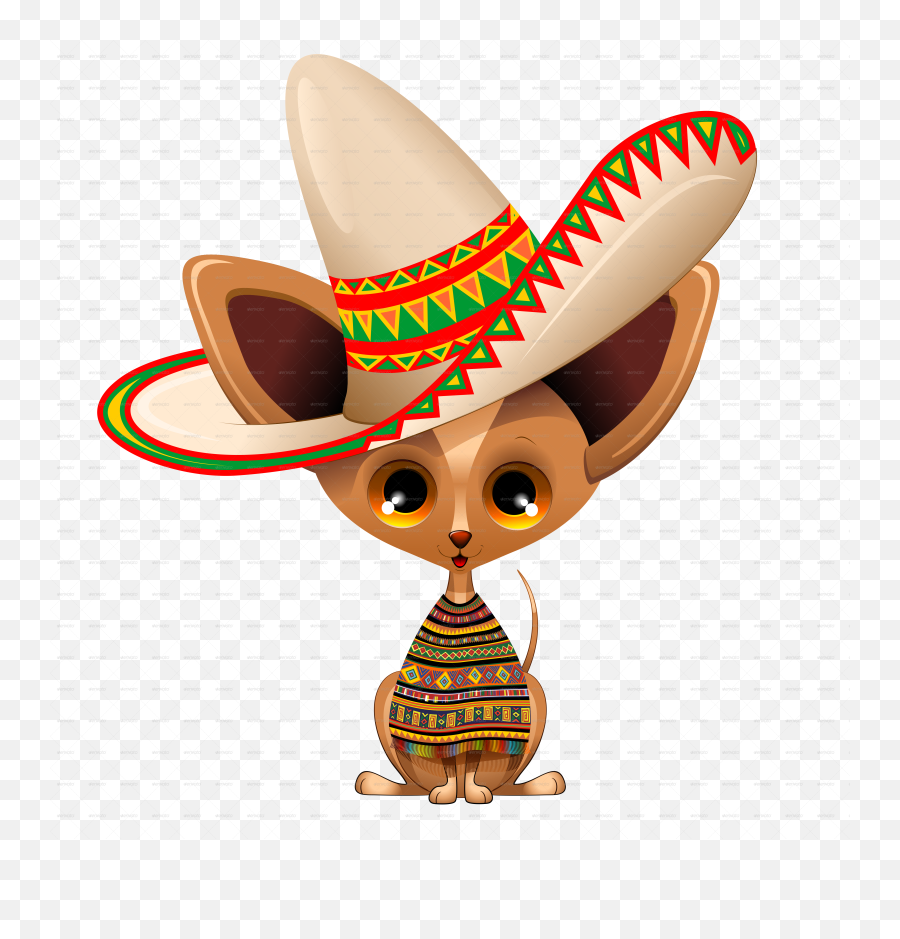 Mexican Clipart Chihuahua Mexican - Mexican Chihuahua Clipart Emoji,Sombrero Hat Emoji