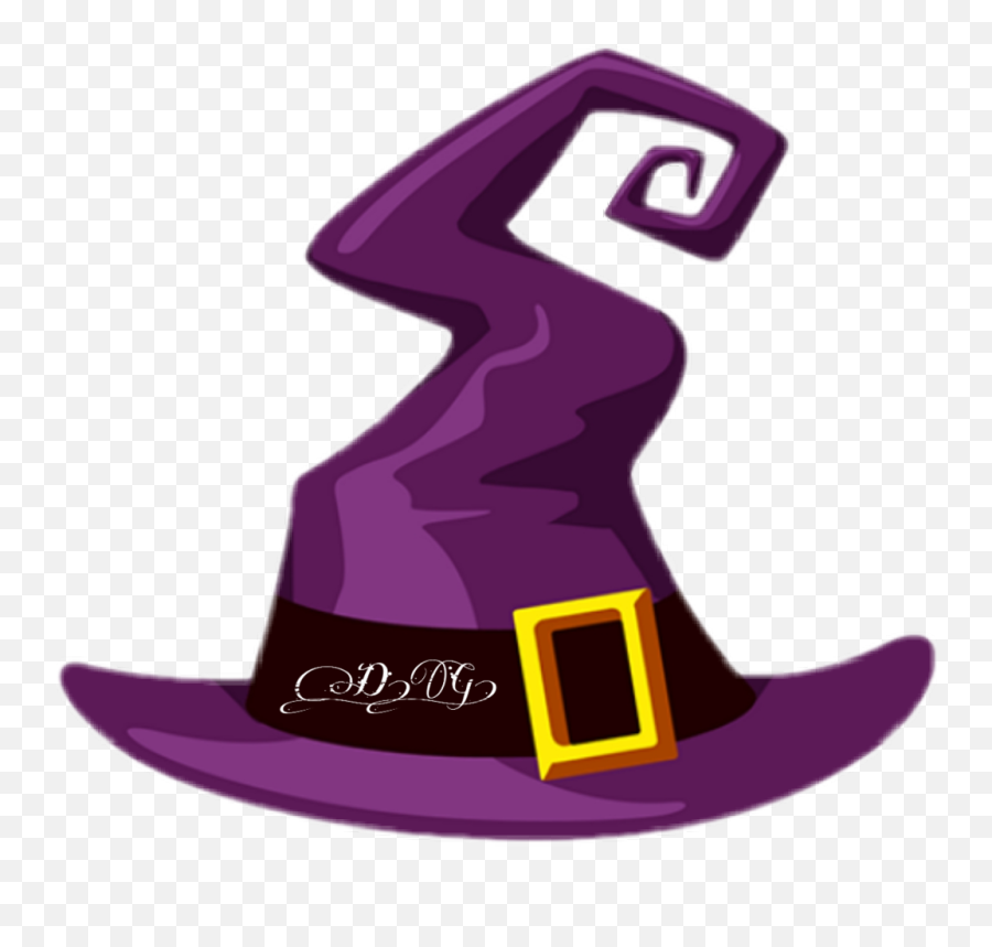 Halloween Hat Witch - Clip Art Emoji,Witch Hat Emoji - free transparent ...