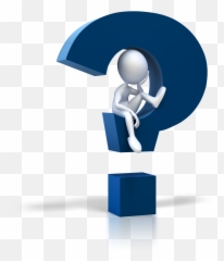 Questions Clipart No Background - Blue Mark Transparent Emoji