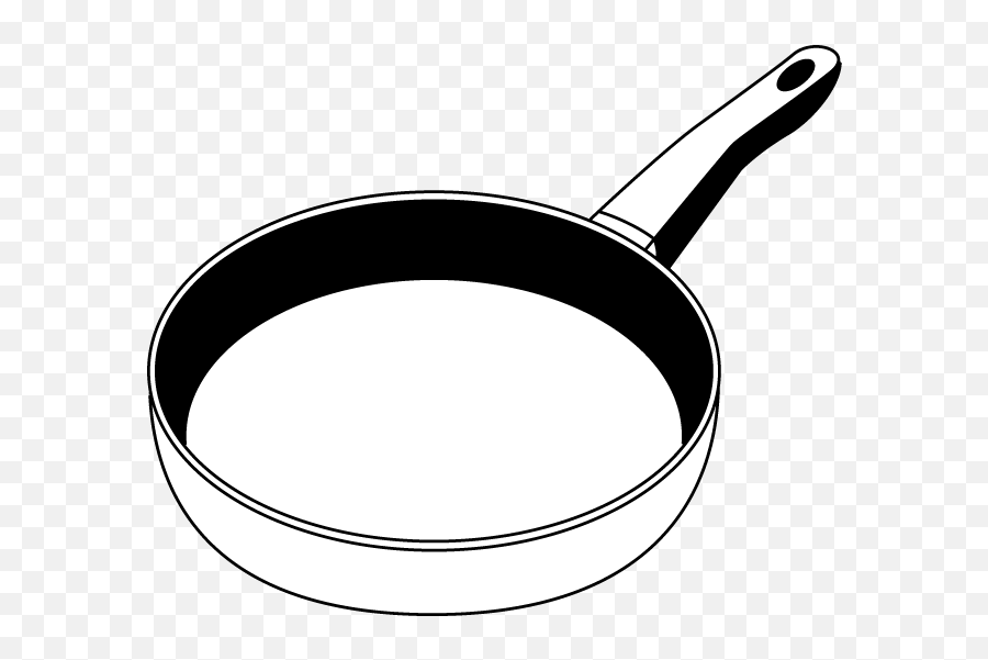 Pan Clipart Black And White Png - Pan Clip Art Emoji,Frying Pan Emoji