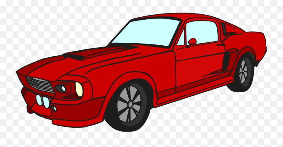 Mustang Transparent Background Car Clipart - Clipart Car Vector Png Emoji,Mustang Emoji