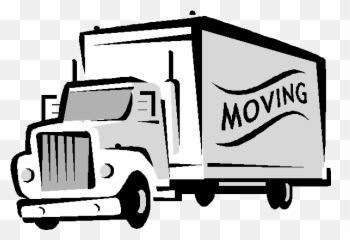 Transparent Moving Truck Clipart - Emoji