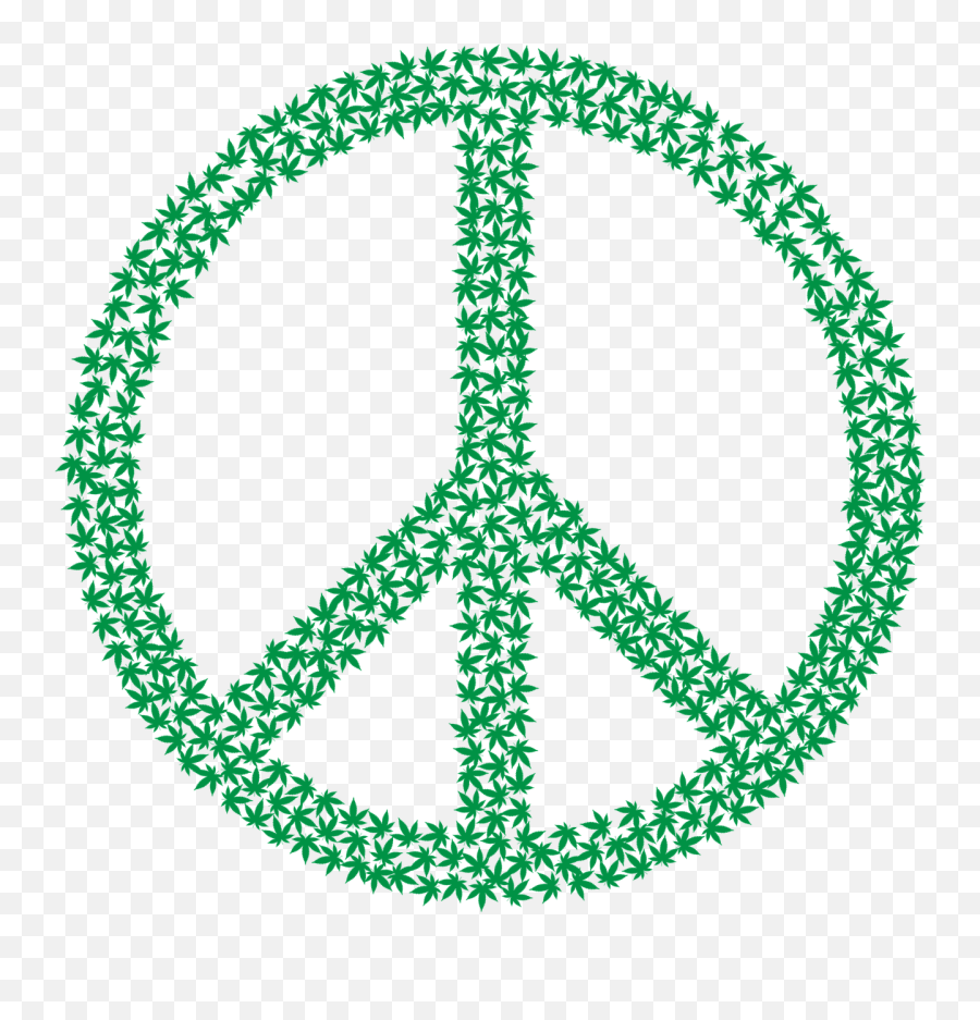 Marijuana Peace Cannabis Drug Hemp - Peace Sign Transparent Emoji,Marijuana Leaf Emoji