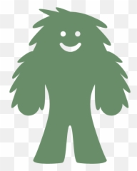 Sasquatch Monster Graphic - Happy Emoji