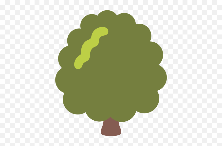 Deciduous Tree Emoji - Tree Emoji Android,Broccoli Emoji