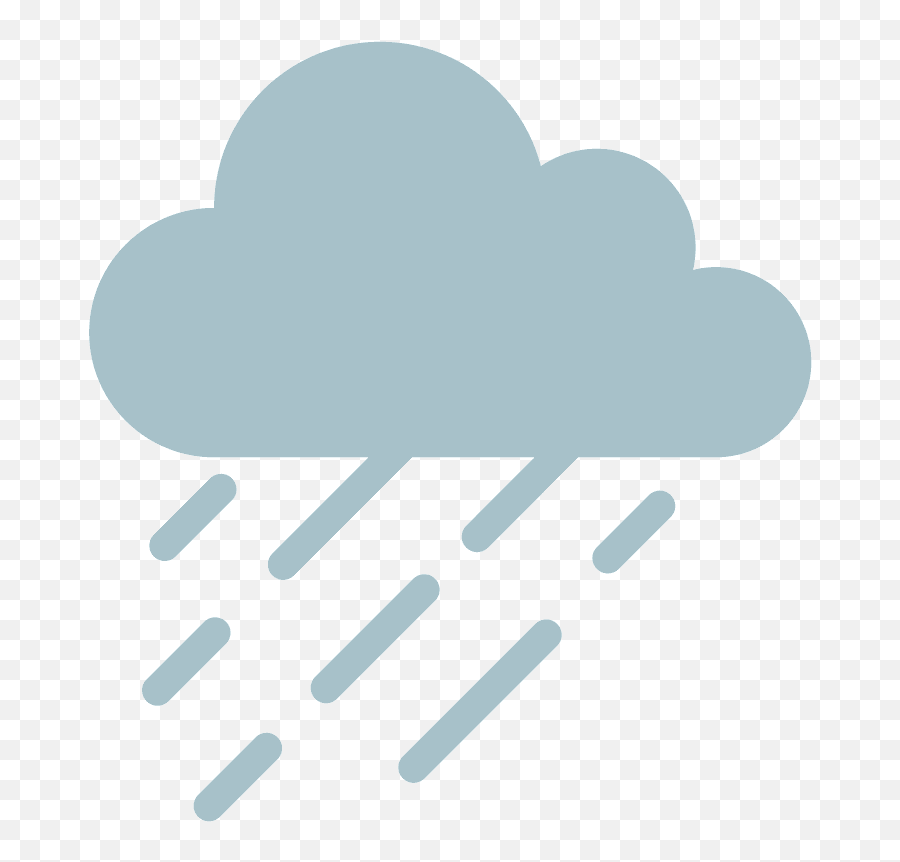 Cloud With Rain Emoji Clipart - Rain Emoji Png,Emoji Cloud