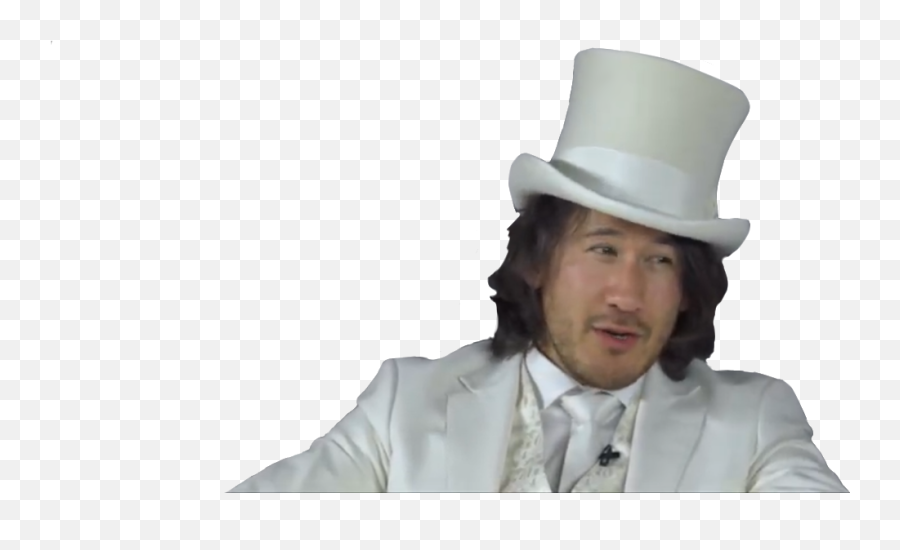 To - Markiplier In White Suit Emoji,Tophat Emoji