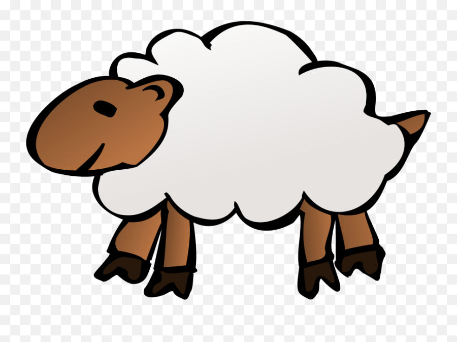 Lamb Outline Sheep Clip Art Free Clipart Images Image - Sheep Clipart No Background Emoji,Sheep Emoji