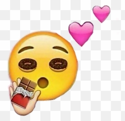 Chocolate Yum Donat Wow - Heart Emoji,Yum Emoji