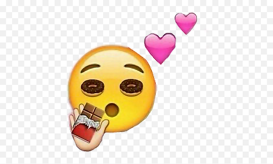 Chocolate Yum Donat Wow - Heart Emoji,Yum Emoji