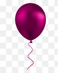 Dark Pink Balloon Png Transparent - Hot Emoji