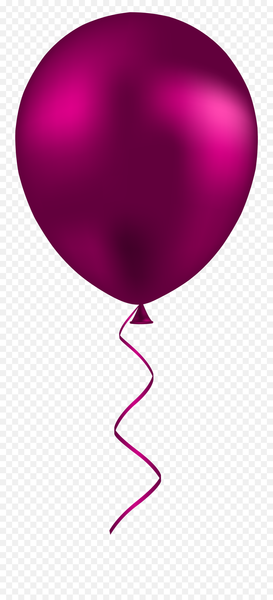 Dark Pink Balloon Png Transparent Png - Hot Pink Balloon Png Transparent Emoji,Black Balloon Emoji