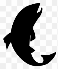 Public Domain Clip Art Image - Fishing Silhouette Emoji