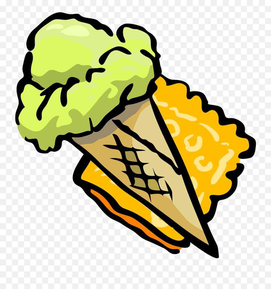 Cone Ice Cream Dessert Frozen - No Copyright Ice Cream Emoji,Emoji Chocolate Ice Cream