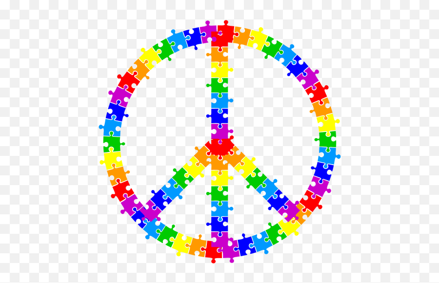 Puzzle Pieces Peace Sign - Peace Symbol Puzzle Pieces Emoji,Emoji Jigsaw Puzzle