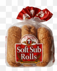 France Clipart Sweet Bread - Turano Soft Sub Rolls Emoji
